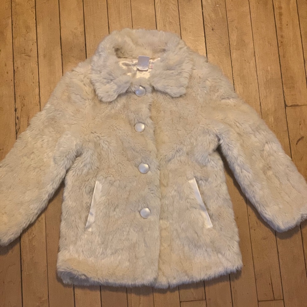 Billieblush Girls Faux Fur Jacket size 6